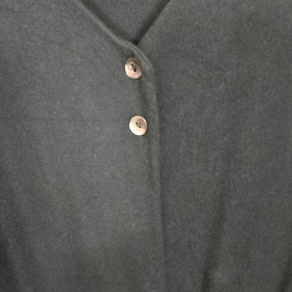 Sigrid Olsen Sport Women's Black Open Cardigan Dark Academia Witchy Classic M - Picture 5 of 13